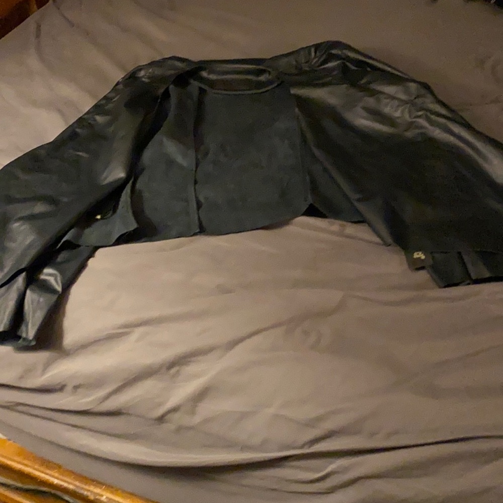 Blank nyc black pleather jacket